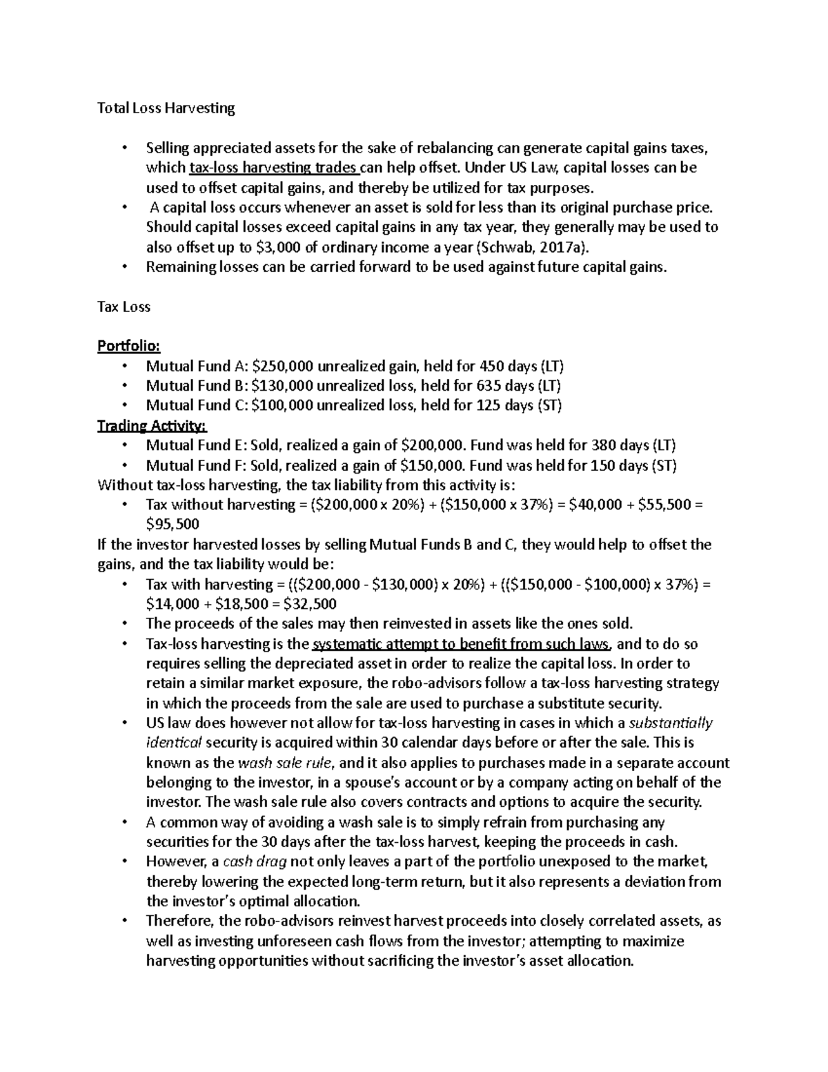 fin-639-total-loss-harvesting-total-loss-harvesting-selling