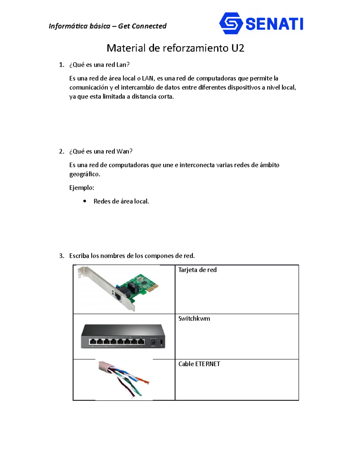 Sinu 151 Unidad 02 Material Reforzamiento Senati Informática Básica