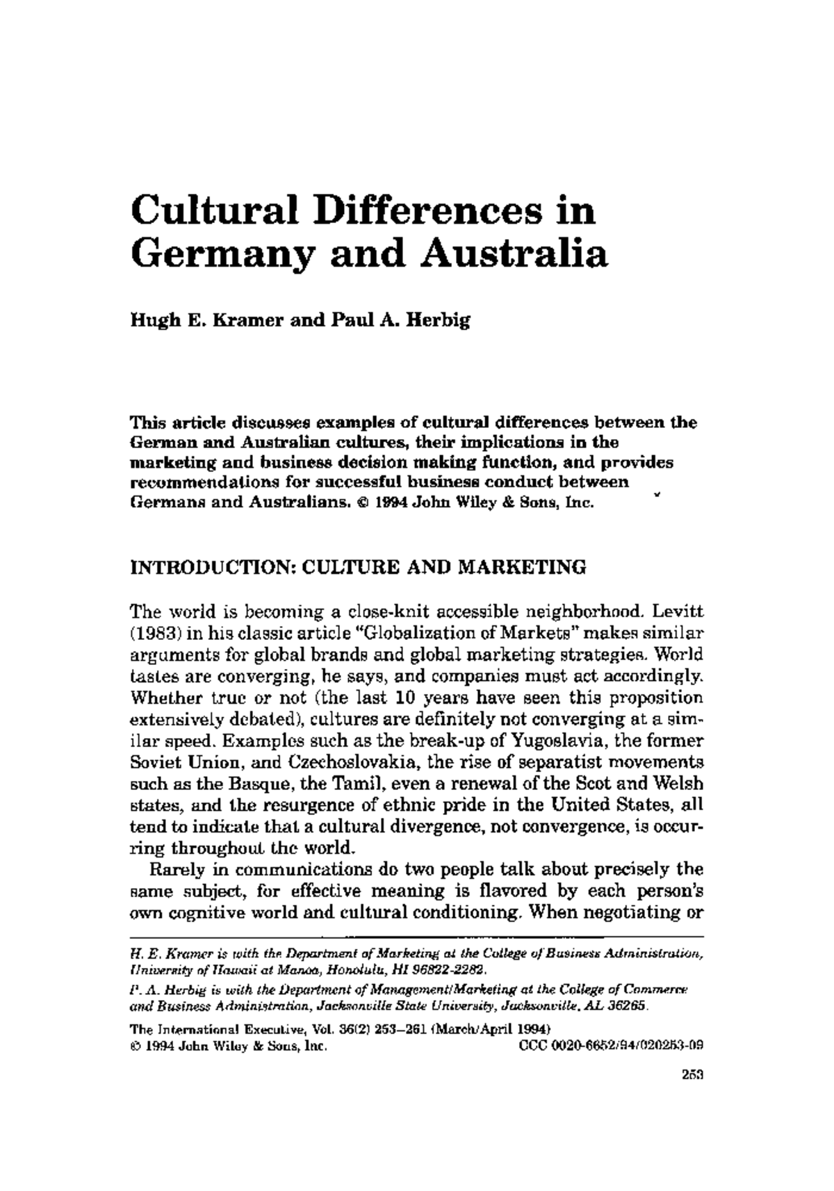 cultural-differences-in-germany-and-aust-bho3373-vu-studocu