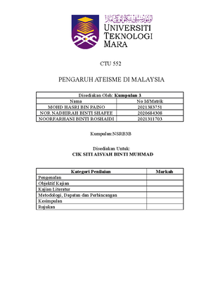 DS 1 - DEFINISI SEKULARISME - SEKULARISME: FAKTOR, PENYEBARAN DAN ...