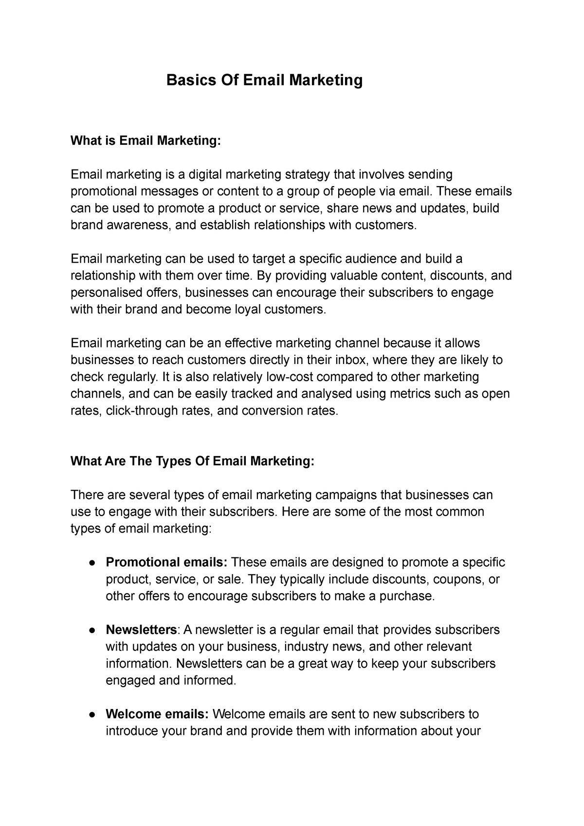 basics-of-email-marketing-assignment-basics-of-email-marketing-what