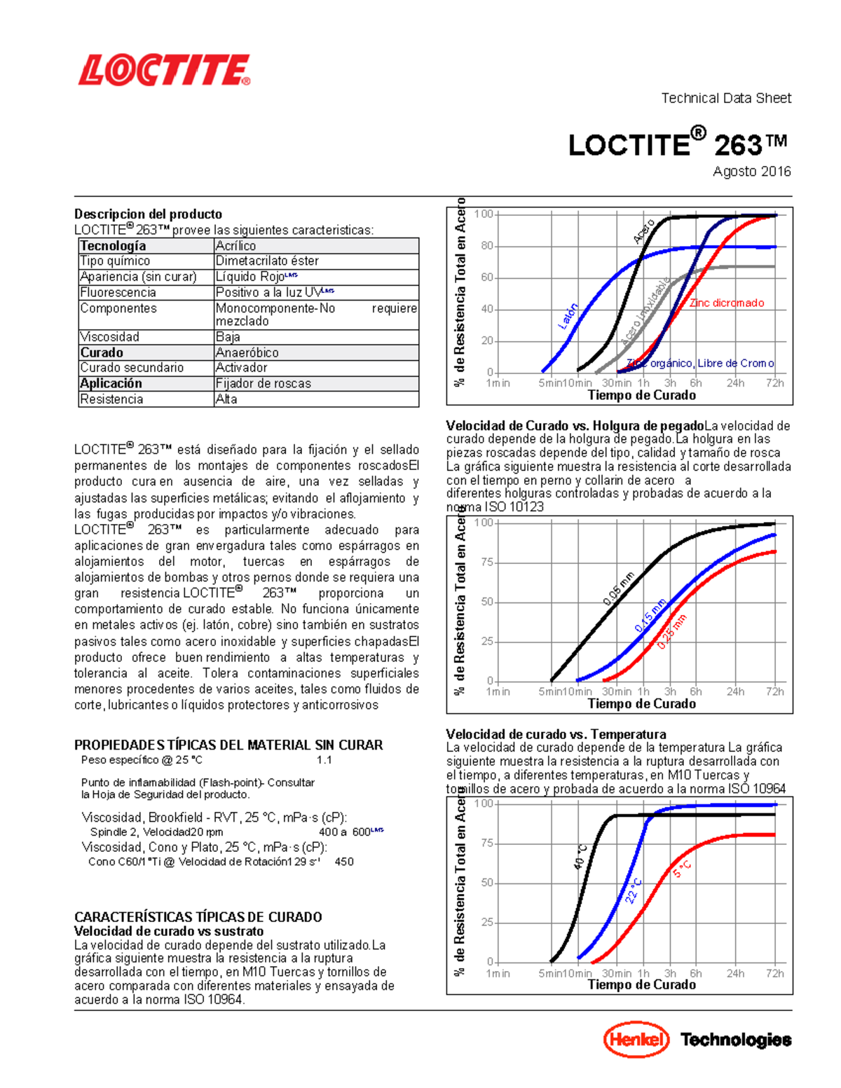 Loctite 263 - Henkel - Technical Data Sheet LOCTITE ® 263™ Agosto ...