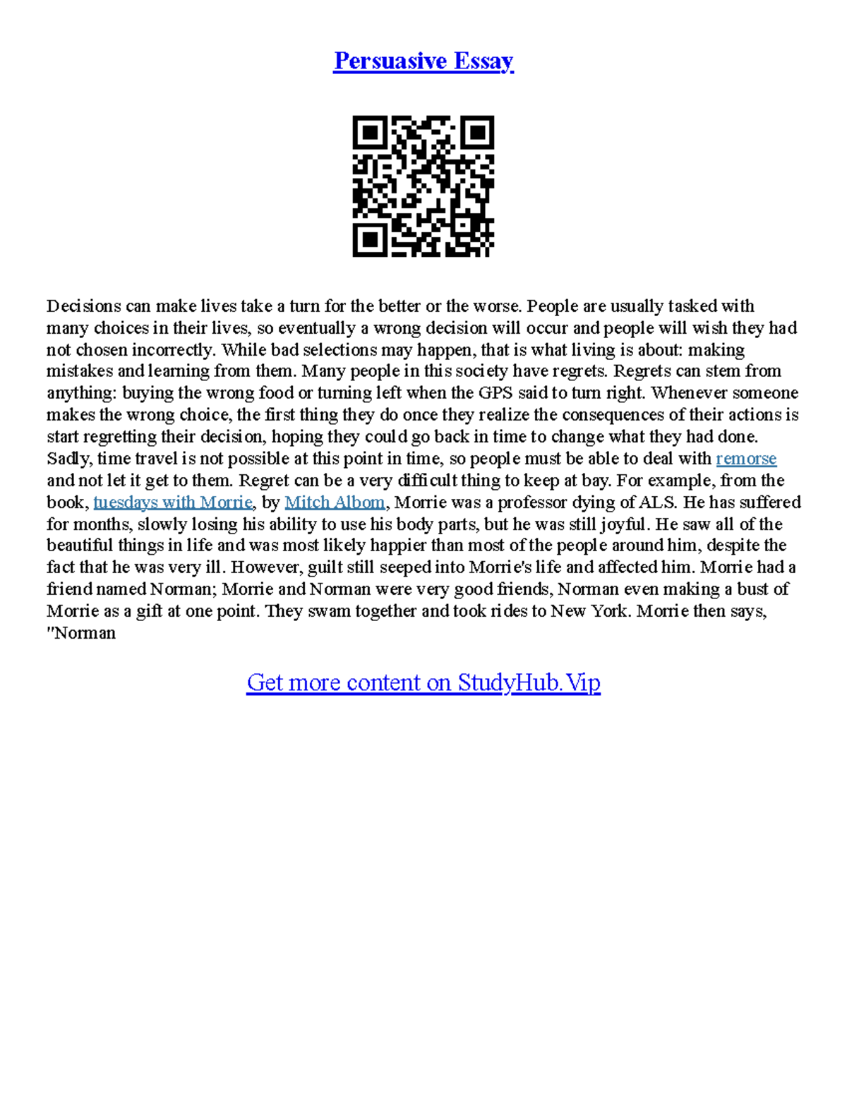 How To Write A Persuasive Essay - Persuasive Essay Decisions can make ...