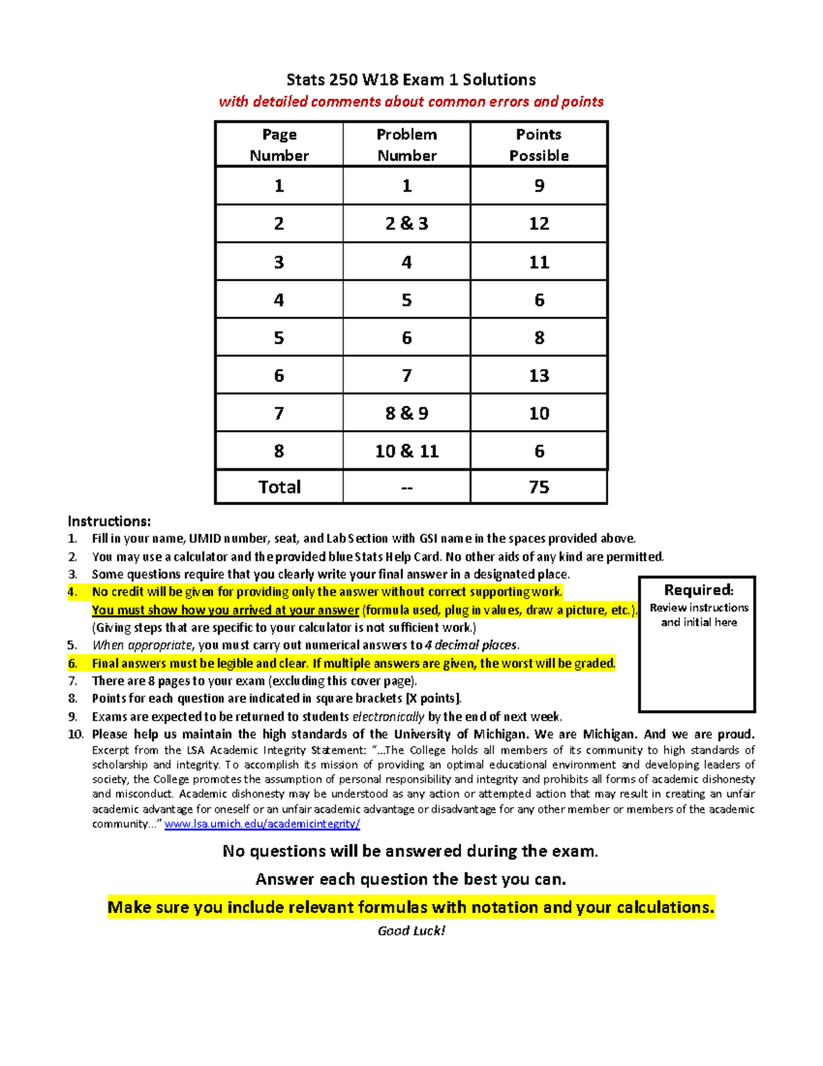 Umich Stats 250 - gj3ai7e