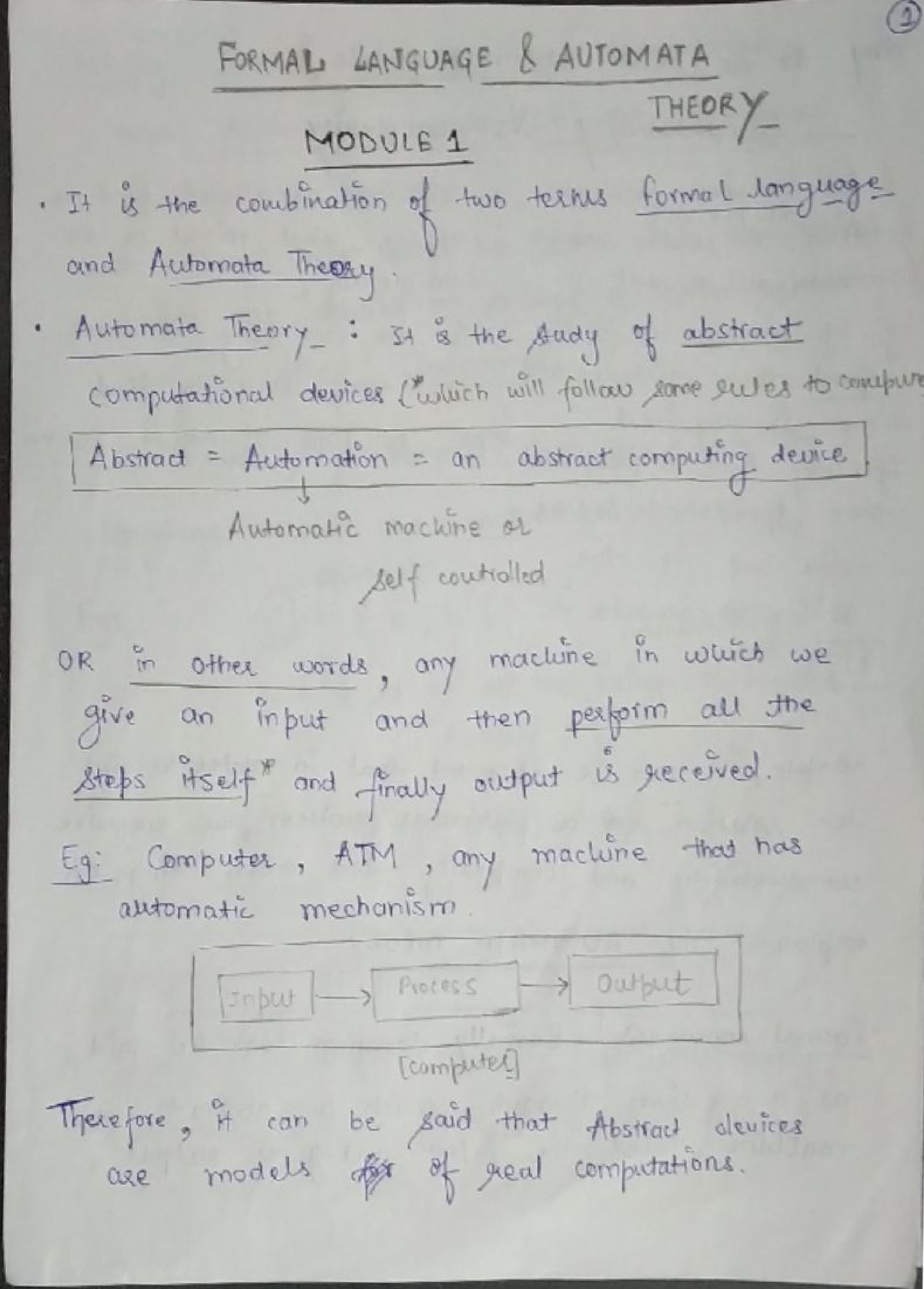 Module 1 Handwritten Notes - B.Tech CSE - Studocu