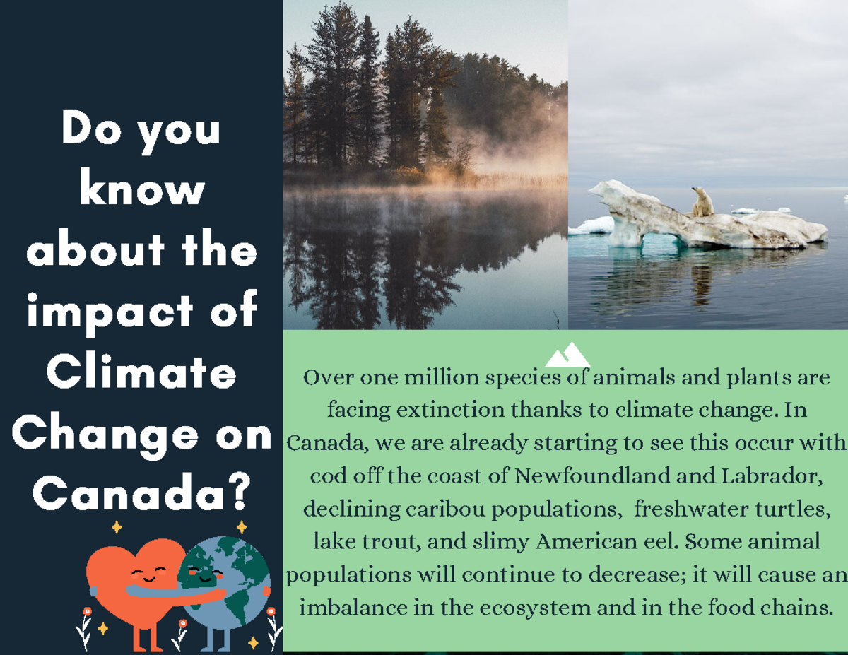 Climate Change Pamphlet - two pages to inform - Do you know about the ...