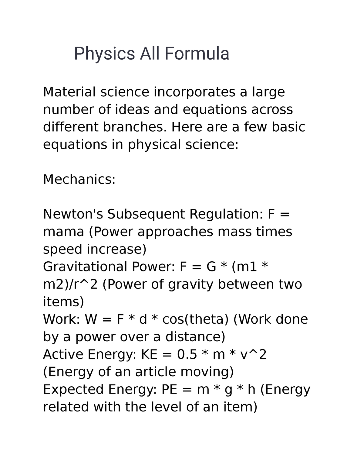 physics-all-formula-physics-all-formula-material-science-incorporates