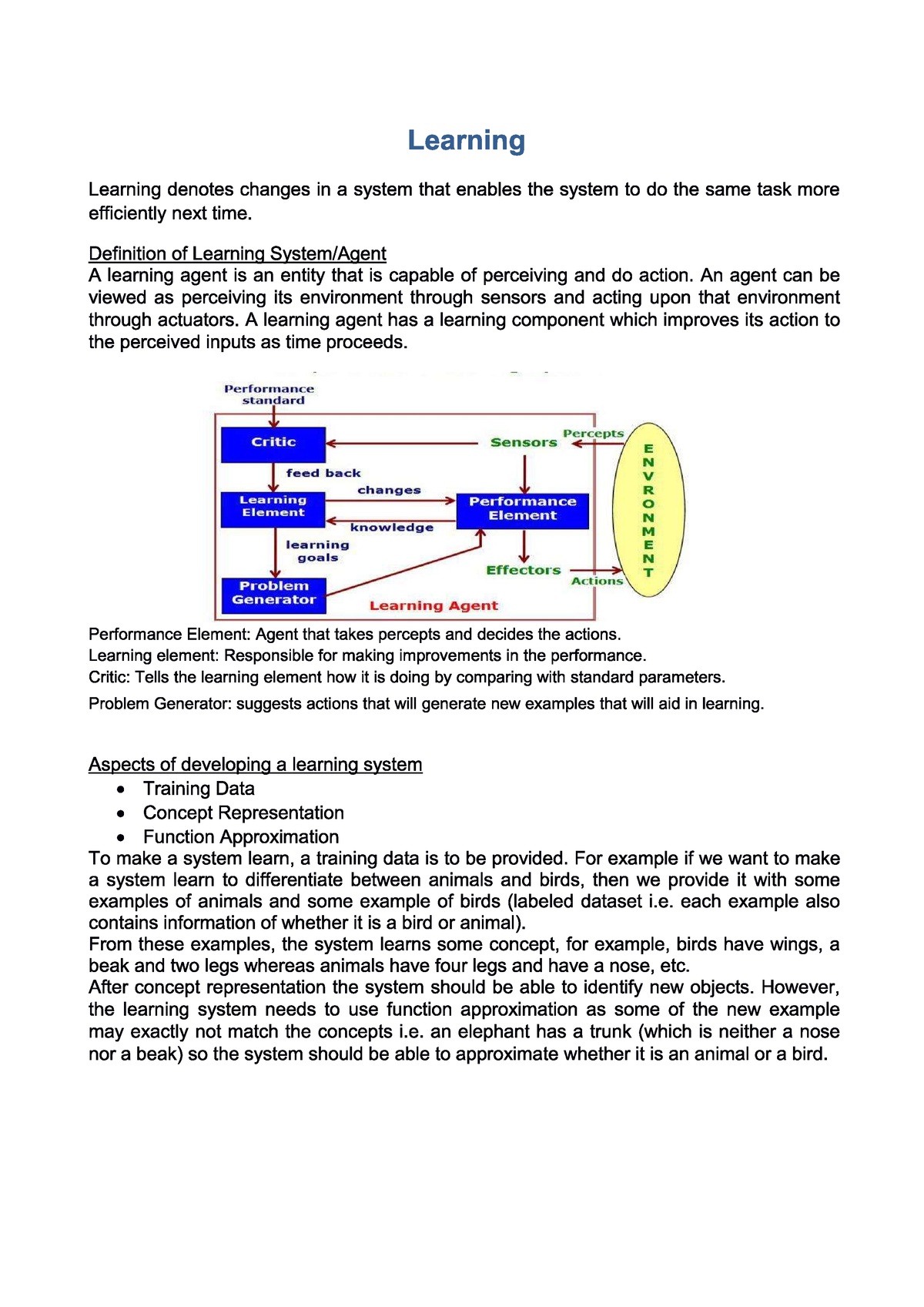 Unit 1 - Machine Learning Unit 1 Notes - Btech - Studocu