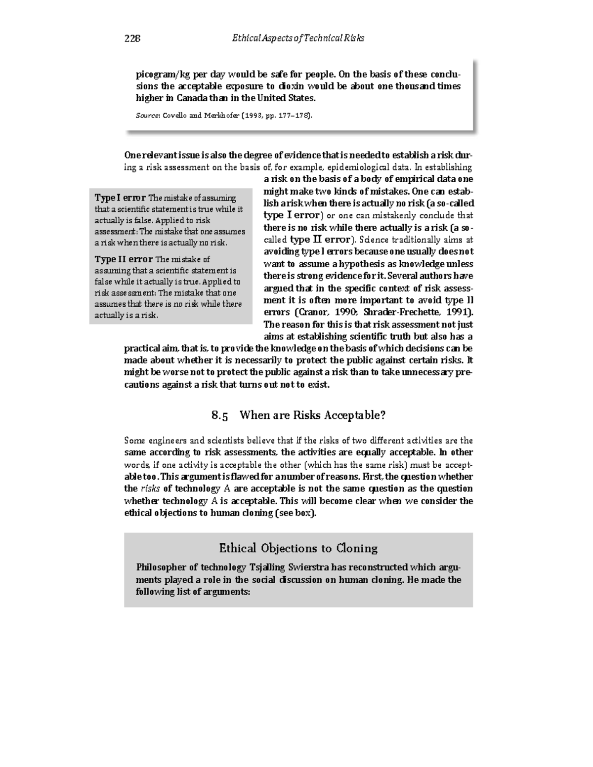 When are Risks Acceptable Ethical Objections to Cloning Philosopher