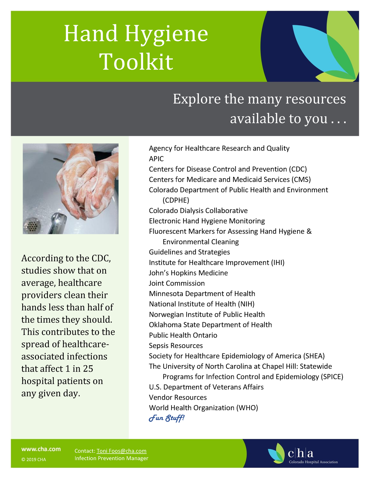 Hand Hygiene Toolkit According to the CDC