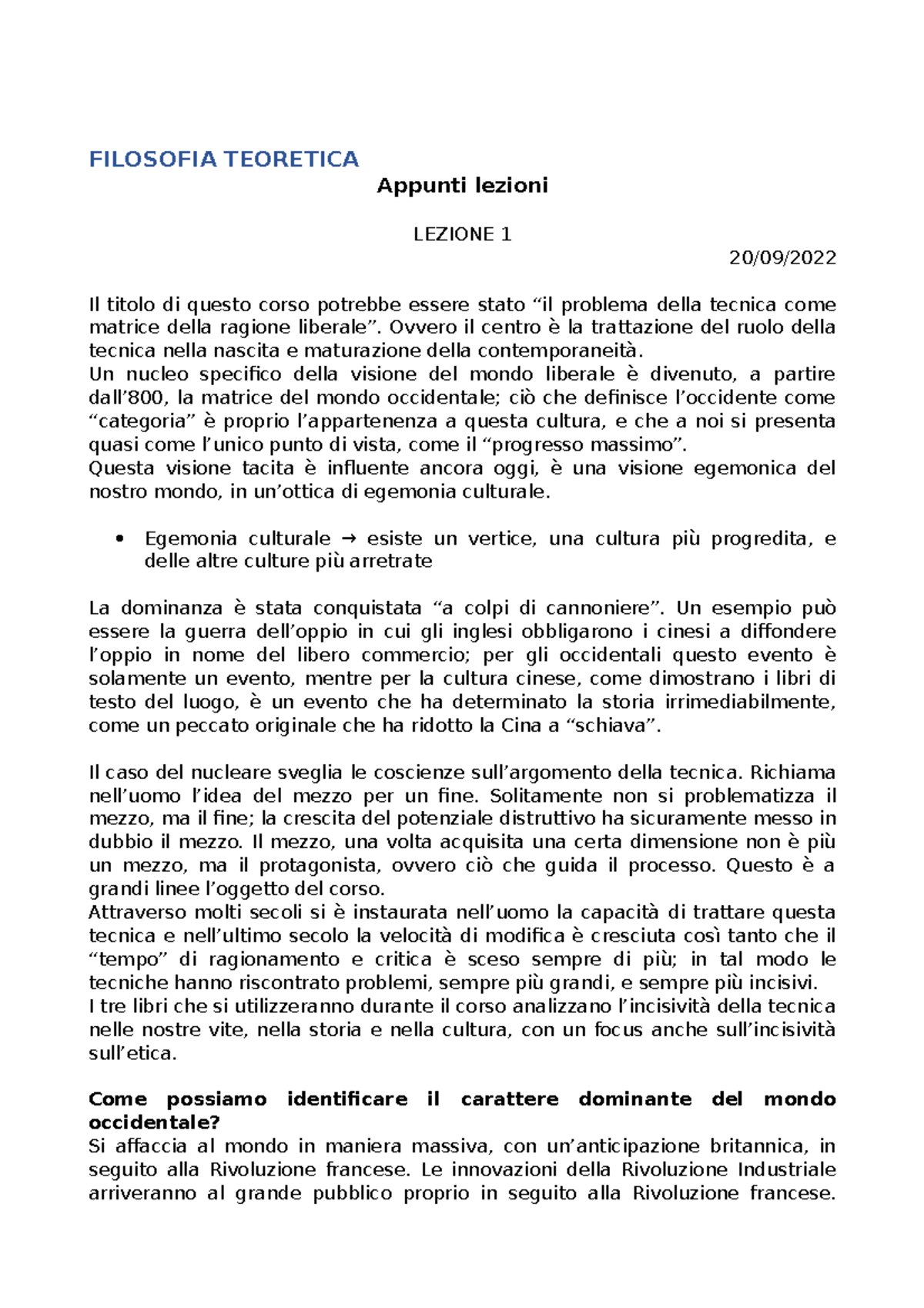 Appunti Morale - Due Lezioni - FILOSOFIA TEORETICA Appunti Lezioni ...