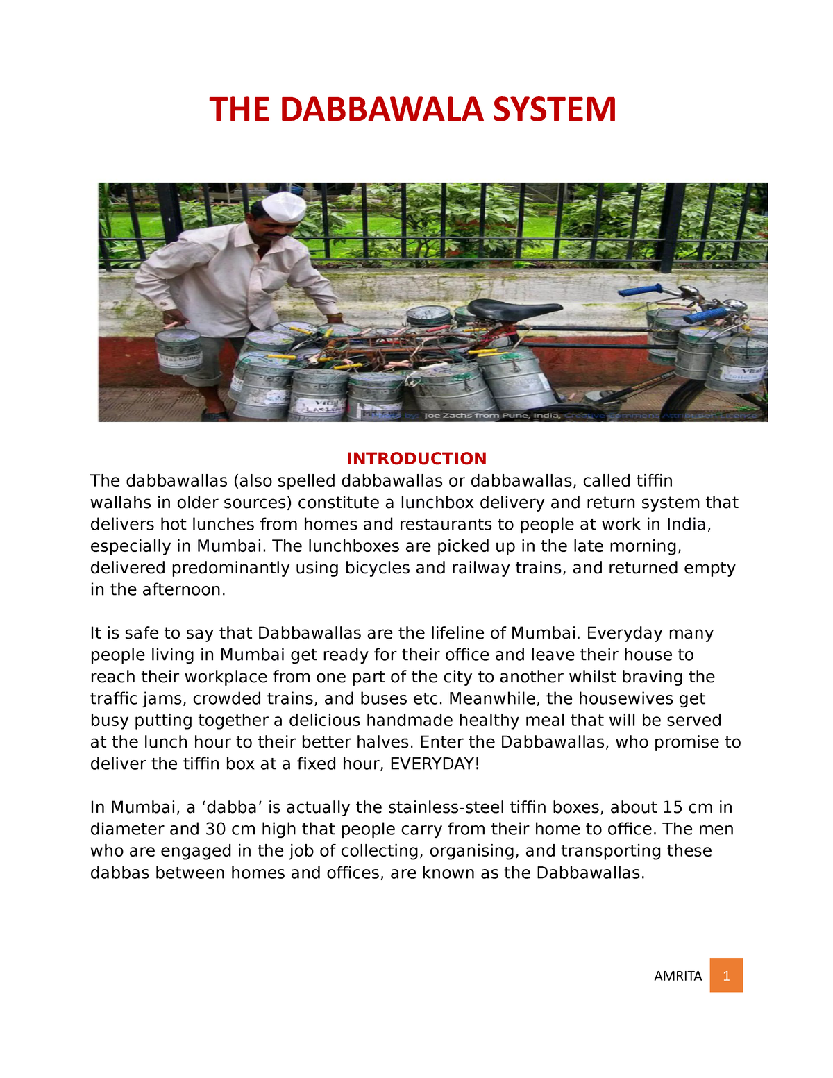 harvard case study on dabbawala