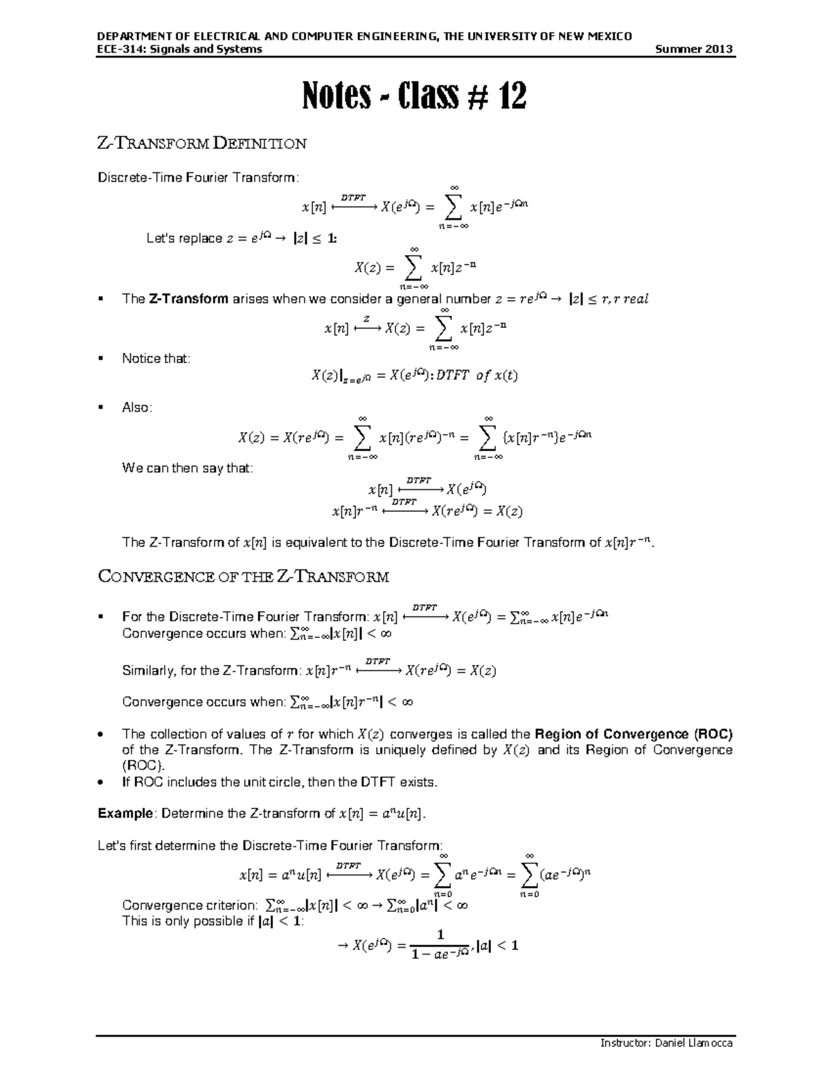 Class 12 Notes Ece 314 Studocu