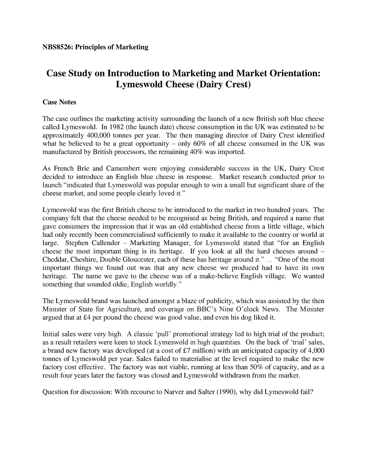 principles of marketing case study deca