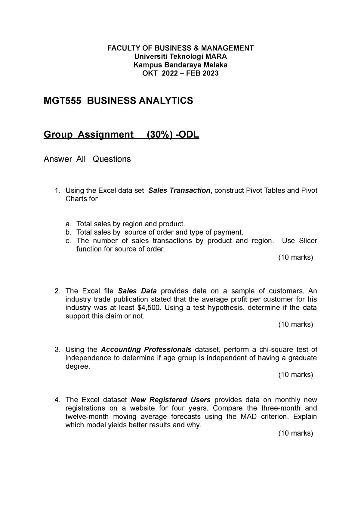 group assignment account matrikulasi