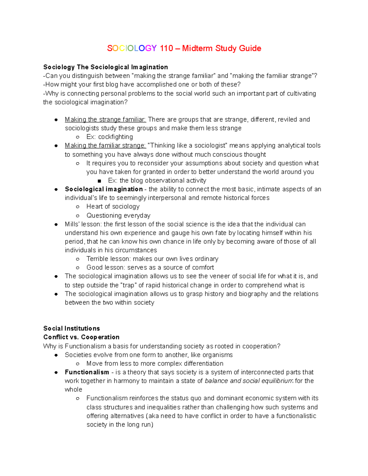 Navigating the Sociology Midterm – A Guide to Success and Understanding