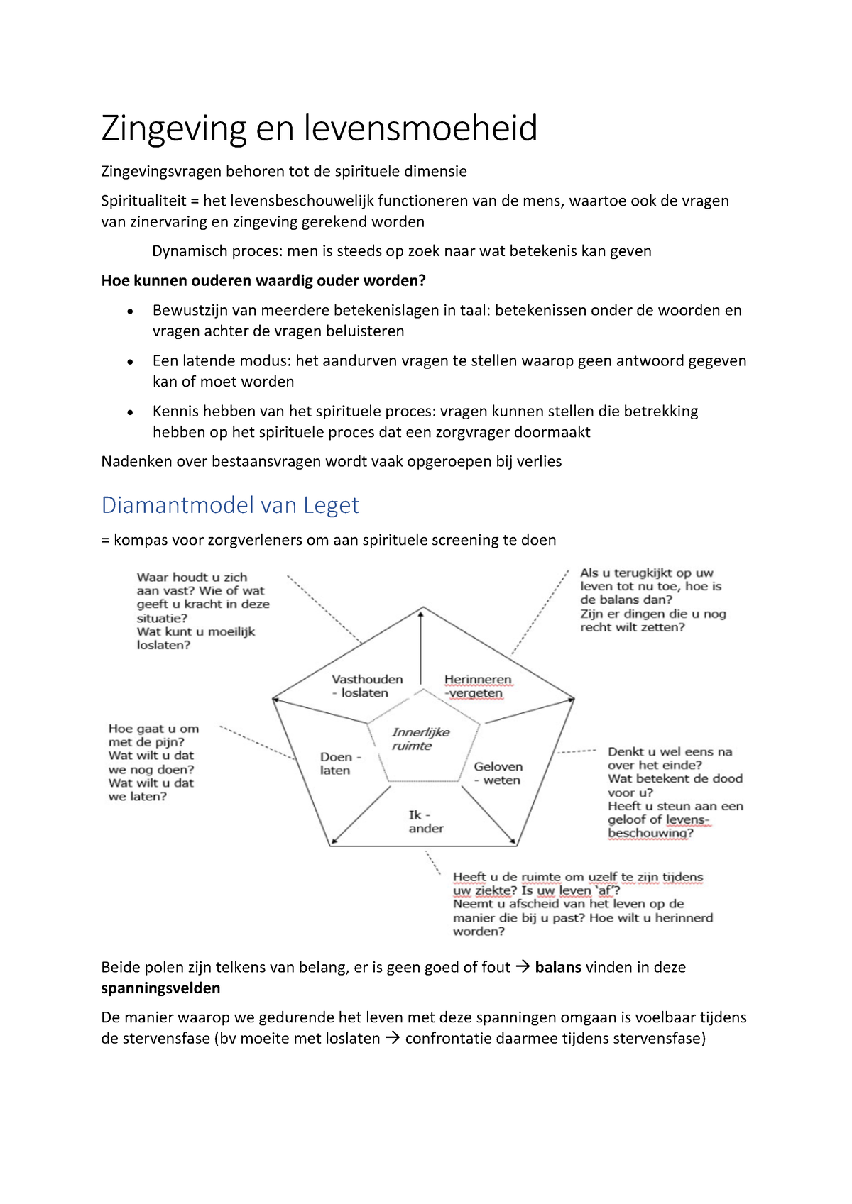 SV Zingeving En Levensmoeheid - Zingeving En Levensmoeheid ...