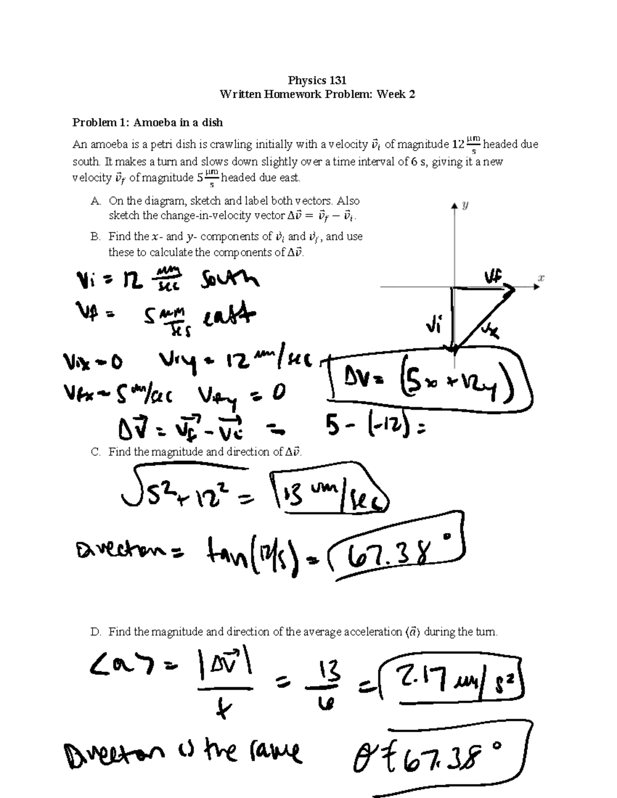 physics homework