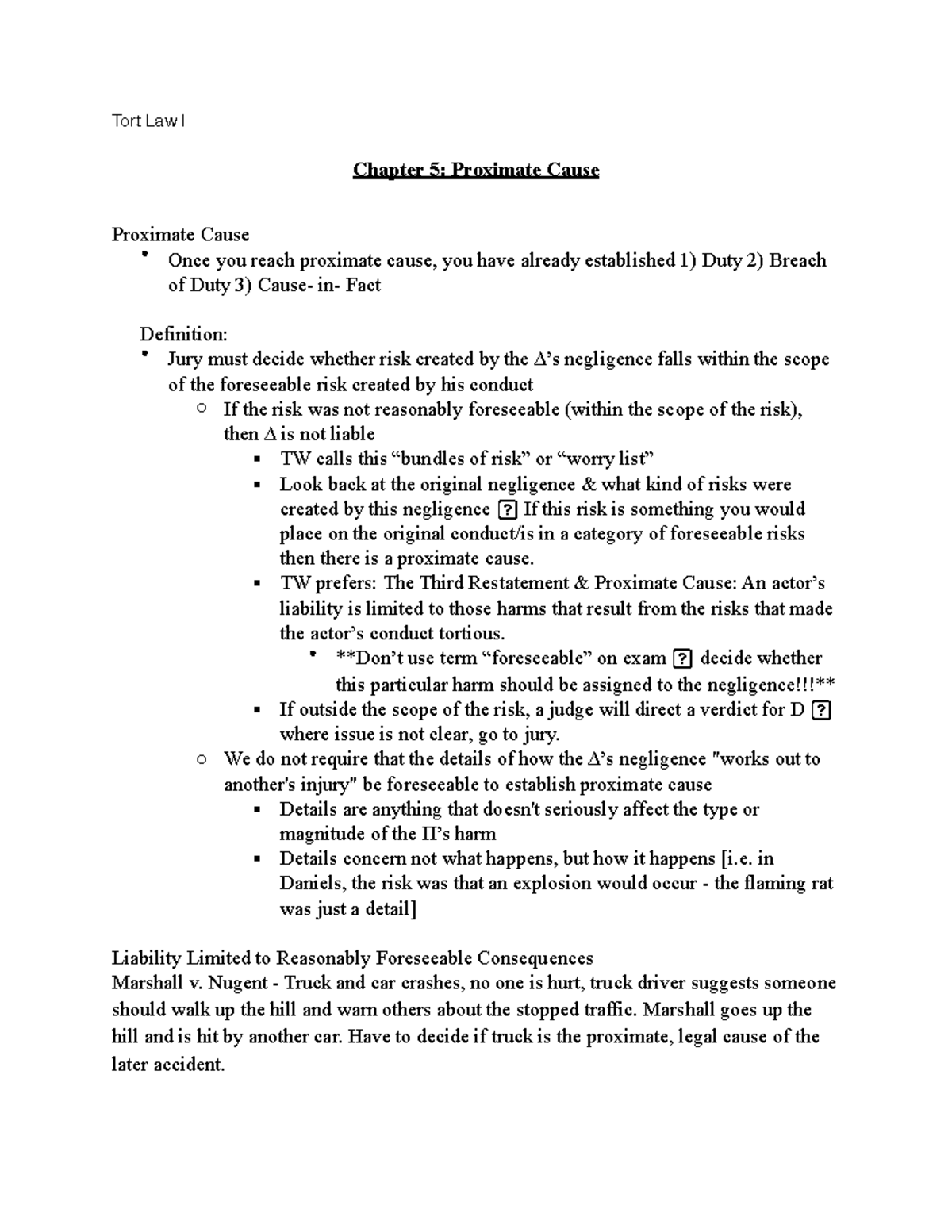 chapter-5-proximate-cause-tort-law-i-chapter-5-proximate-cause