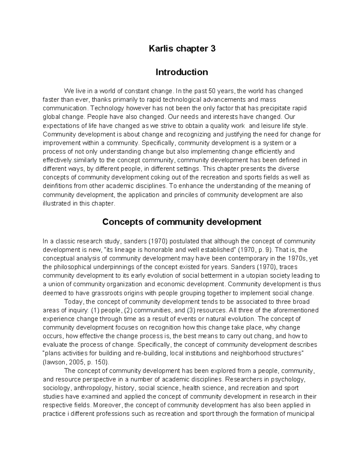 Karlis - chapter 3 - Karlis chapter 3 Introduction We live in a world ...