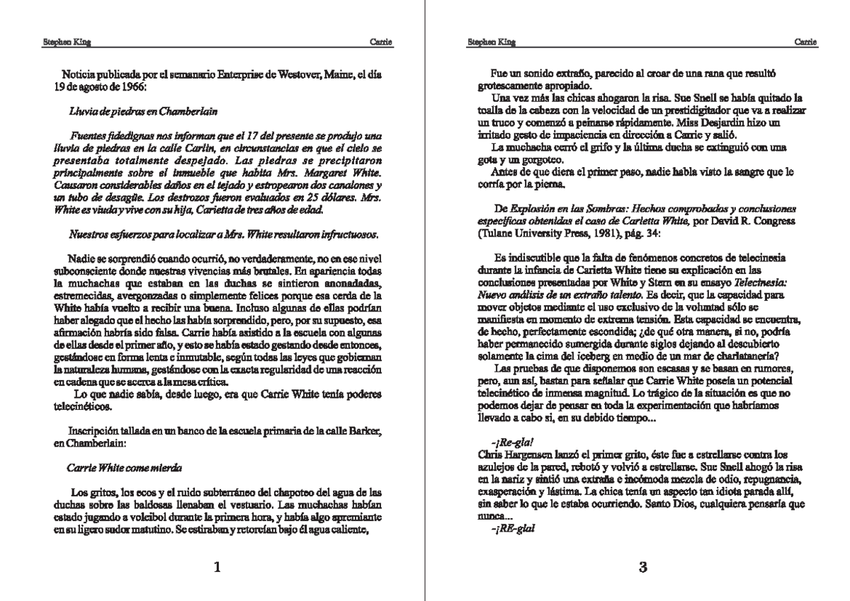 Librocarrie a - Solo es una intro del libro de las primeras paginas ...