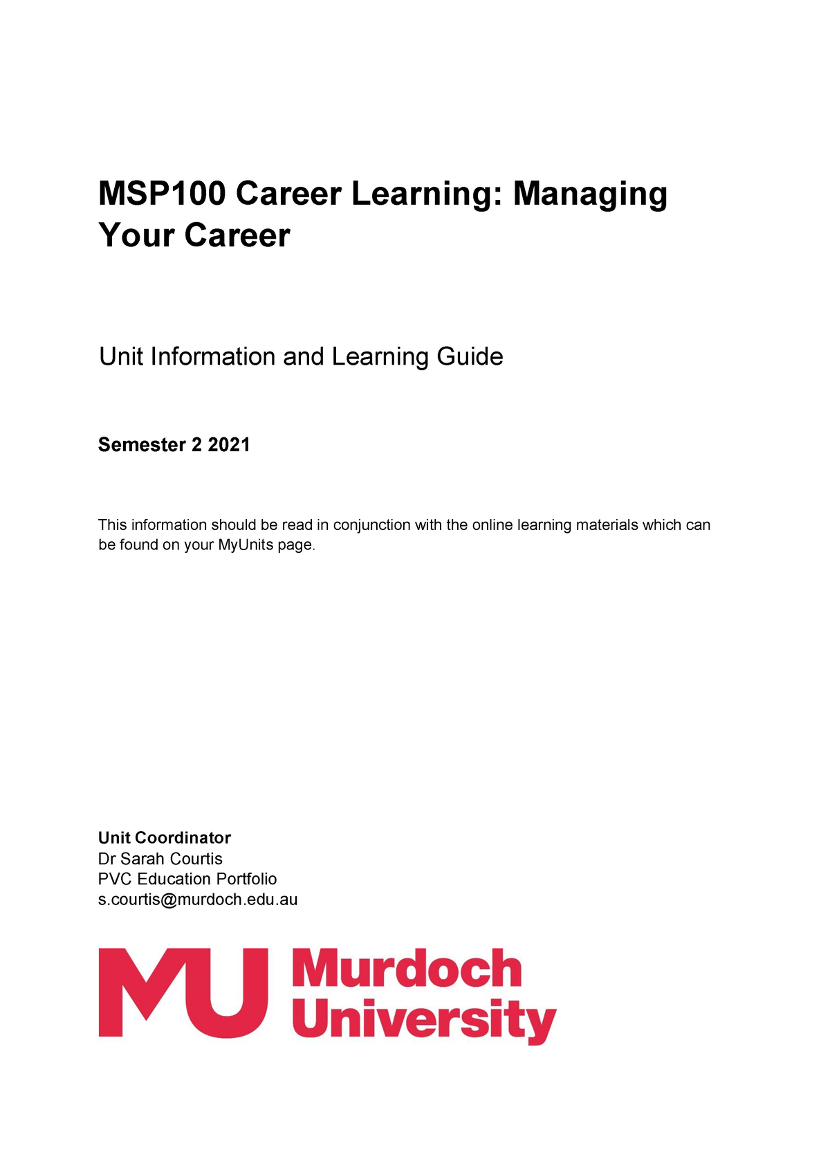 msp100-unit-info-s2-2021-msp100-career-learning-managing-your-career