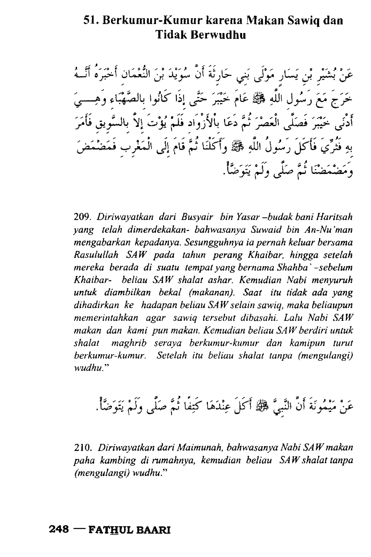 Fathul-Baari-Syarah-Hadits-Bukhari 2-128 - 51. Berkumur-Kumur Karena ...