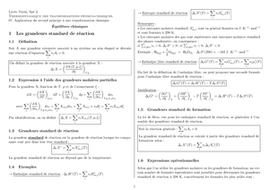 Premier Principe Et Transformations Physico Chimiques Cours - Lycée ...