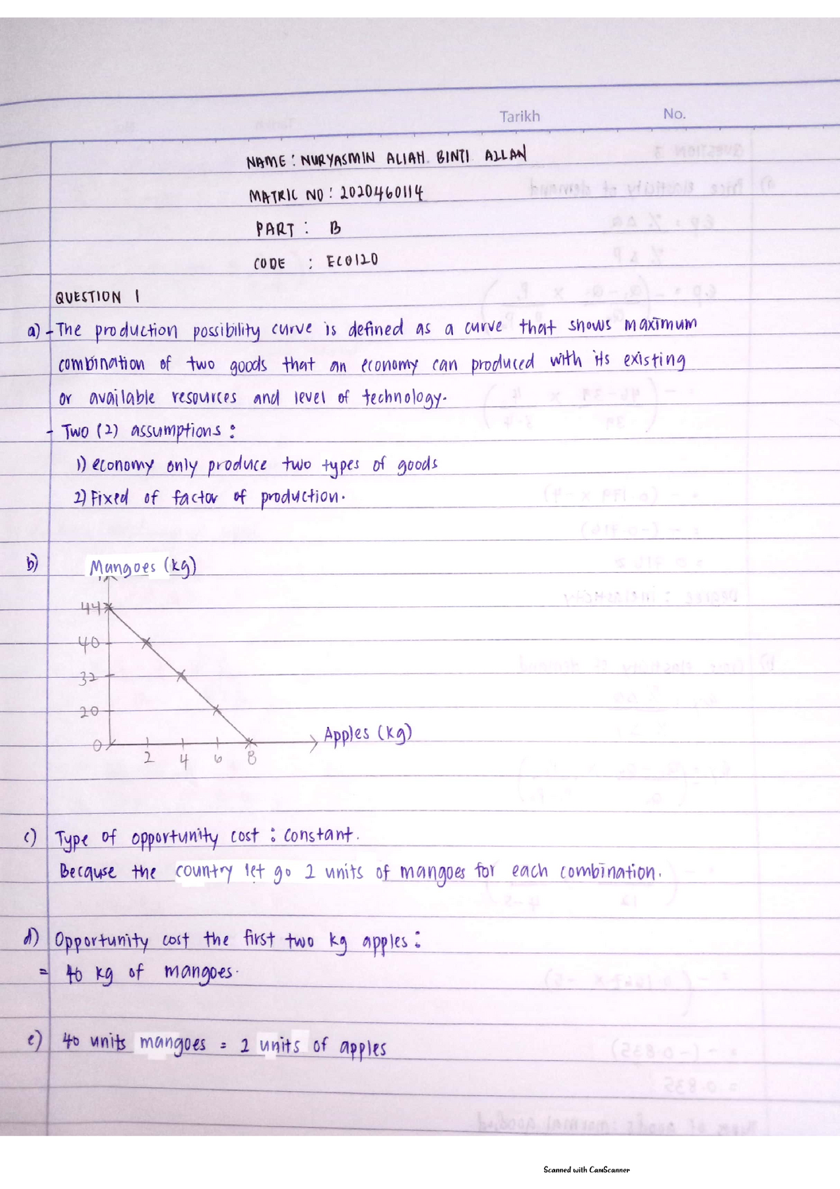 MIDTERM TEST ECO120 - Principles Of Economic - Studocu