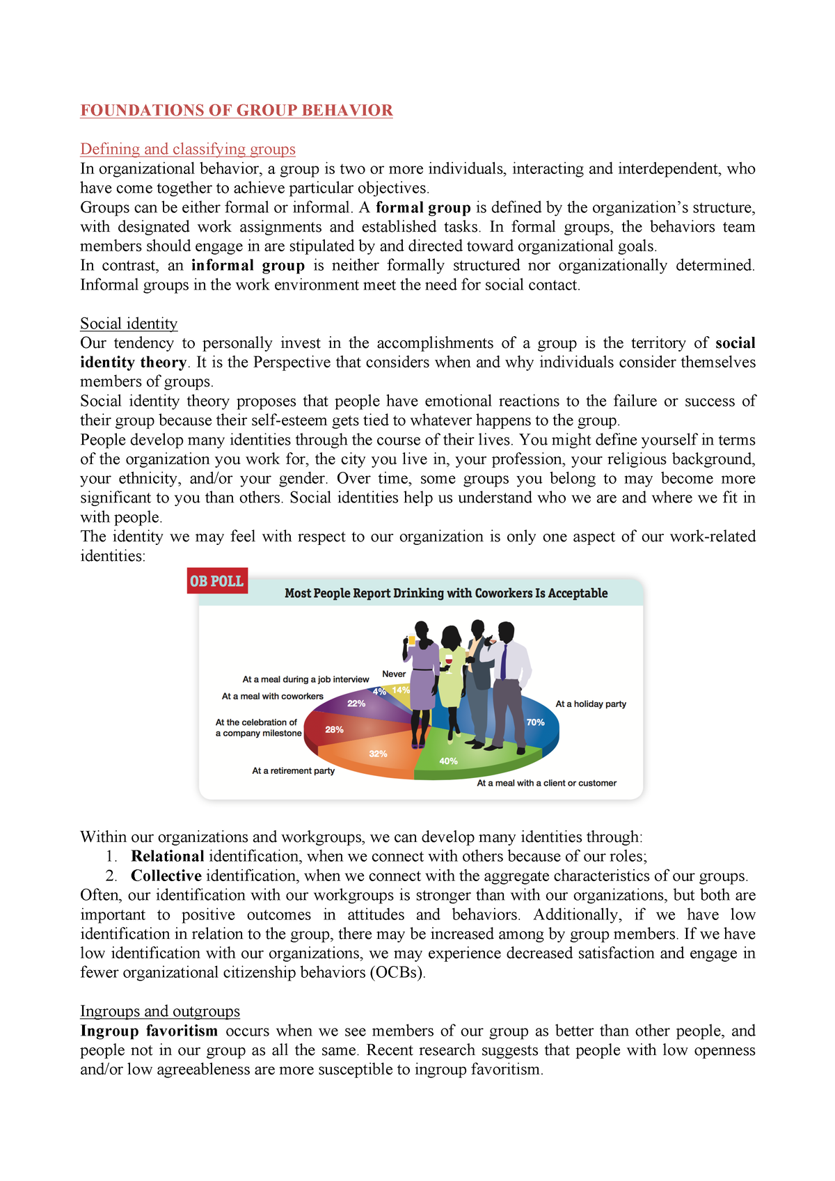 Chapter 9: Foundation OF Group Behaviour - FOUNDATIONS OF GROUP ...