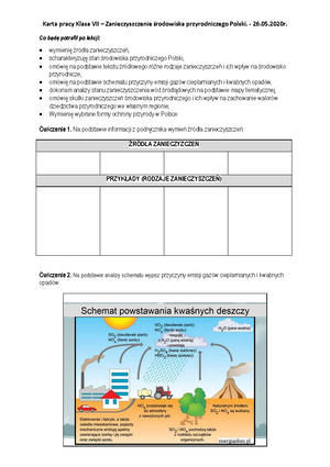 Test. Klasa 5. Mapa Polski - Geografia - Test. Klasa V. Rozdział I ...