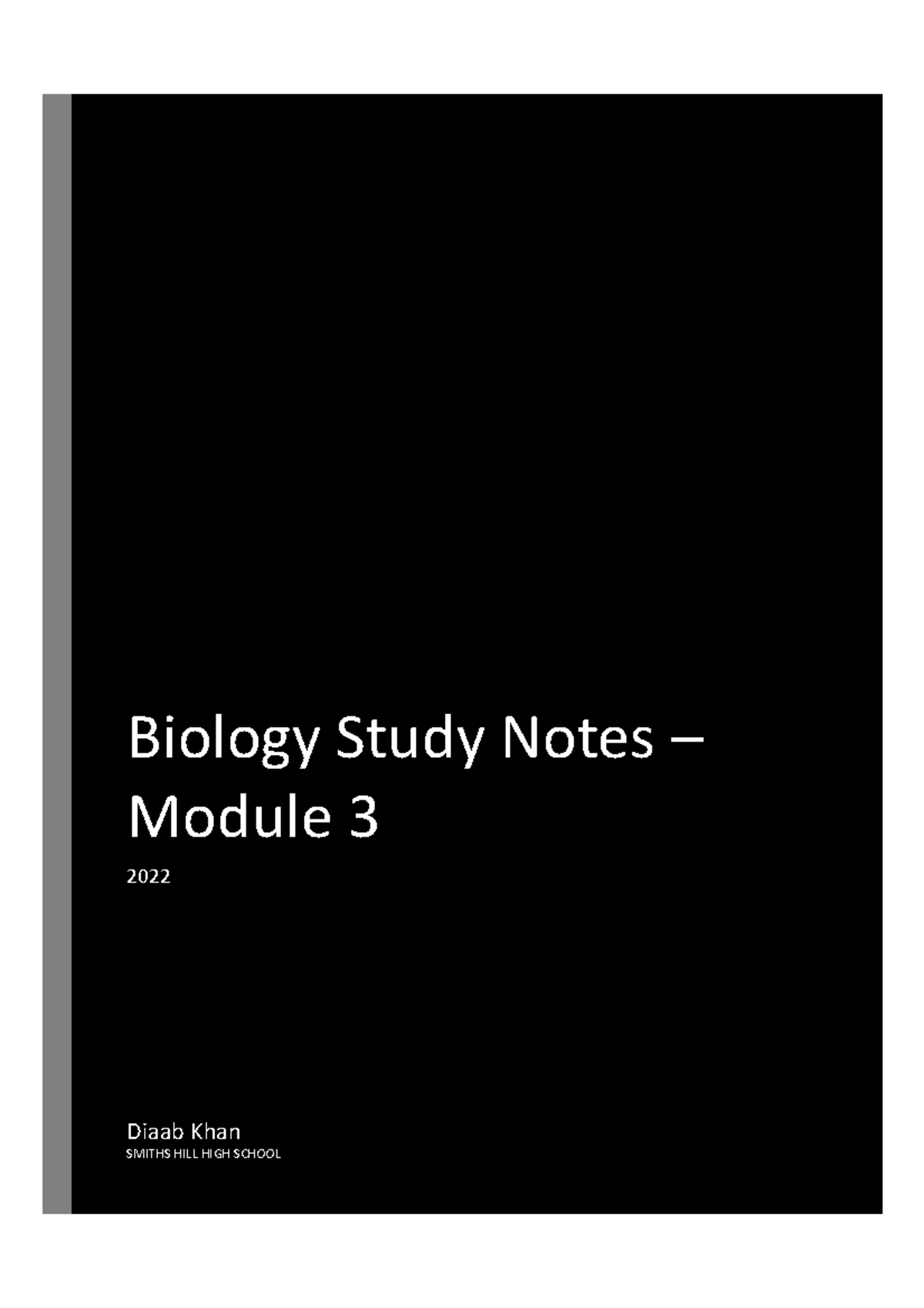 Biology Study Notes - Module 3 - Biology Study Notes – Module 3 2022 ...