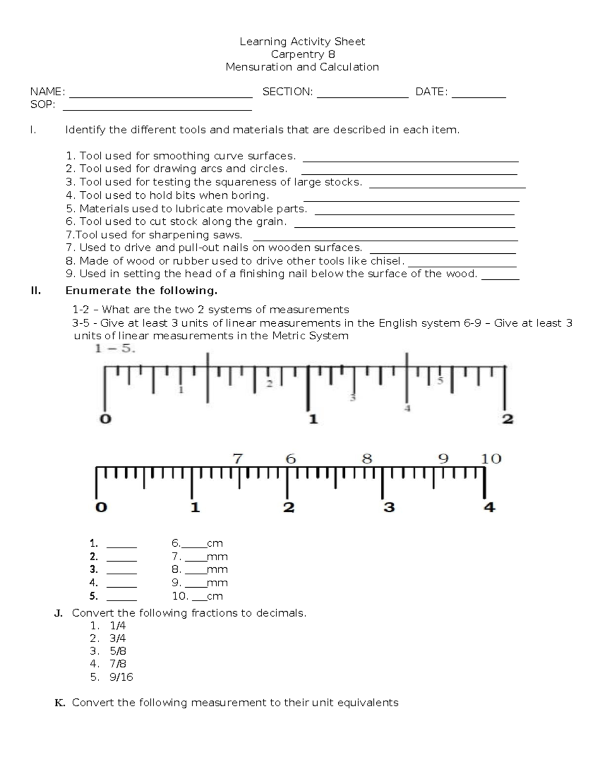 Learning-activity-sheet - Learning Activity Sheet Carpentry 8 