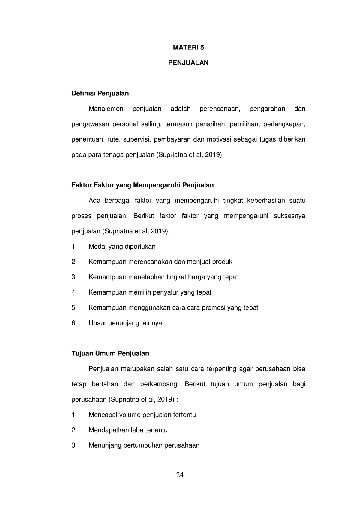 Modul Manajemen Pemasaran Materi 5 Penjualan - MATERI 5 PENJUALAN ...