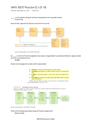 Management/Org. Behavior - Ch 1 - Outline - Management and ...