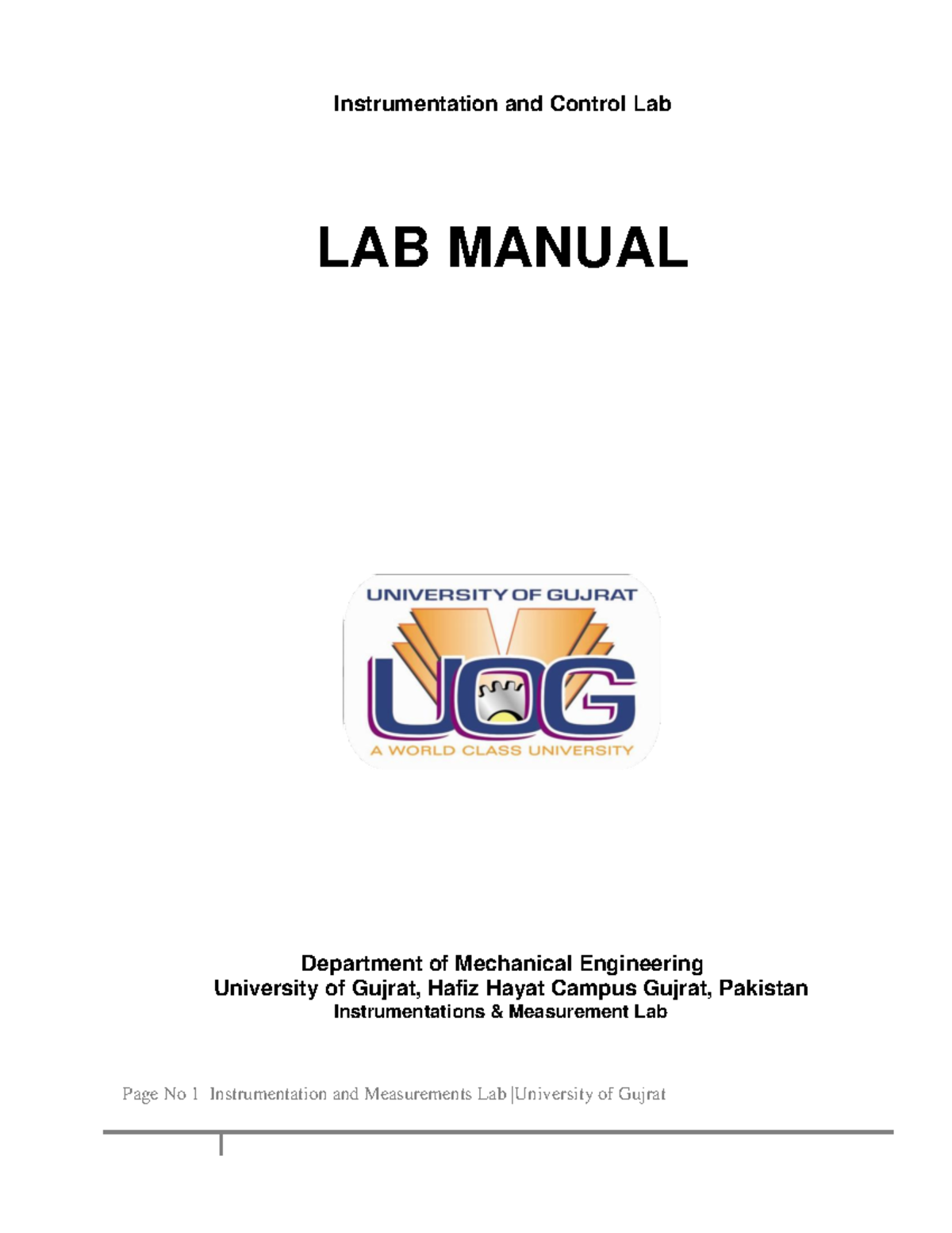 I&C Lab manual new Mechanical Instrumentation and Control Lab LAB