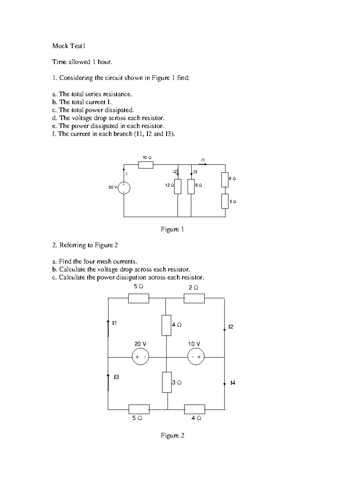 Mock test This mock test is the first test for fundamental of