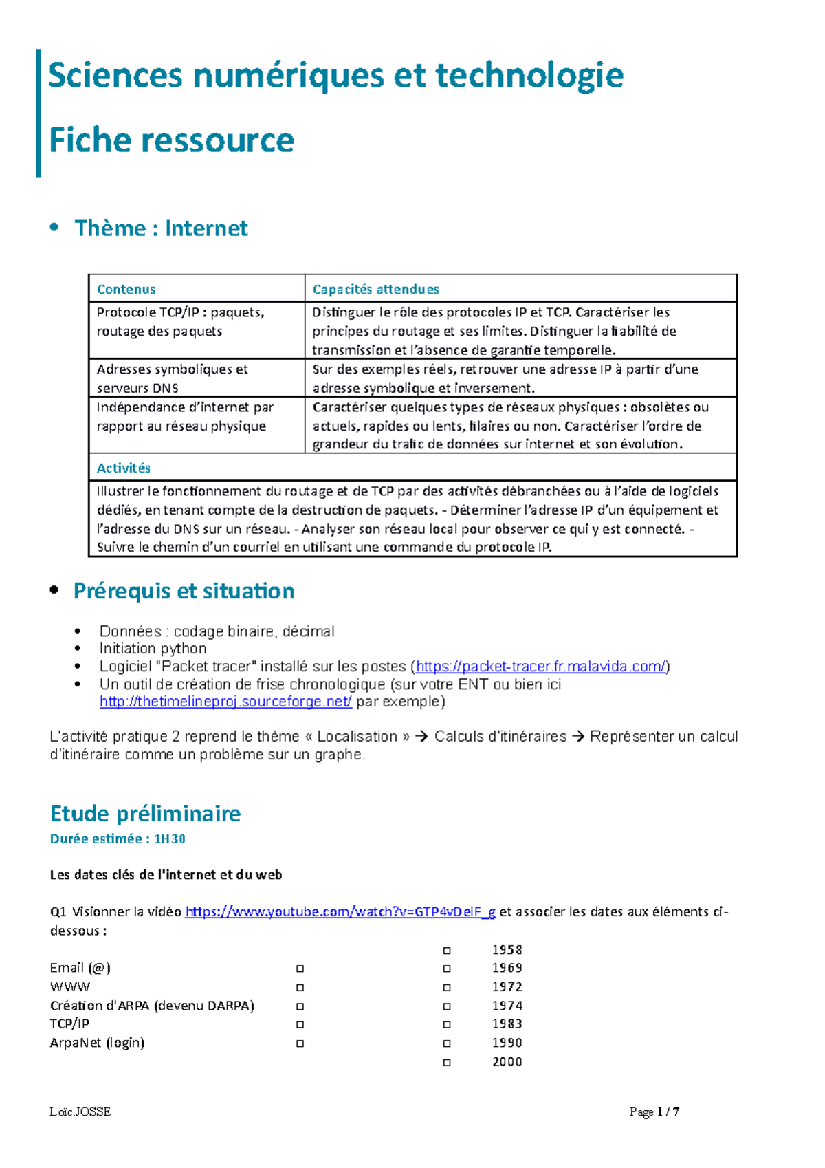 12070-internet - notes de cours - Sciences numériques et technologie ...