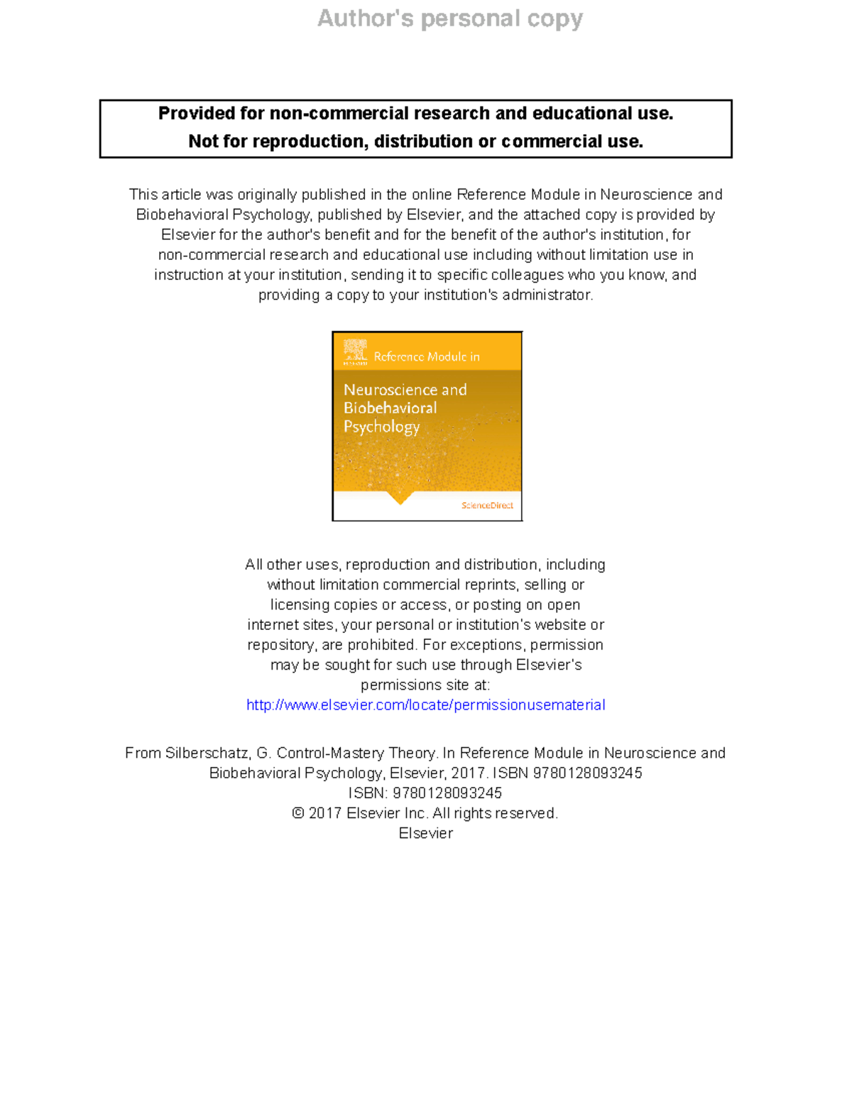 CMT in Neuroscience Ref Module 2017 1 Provided for