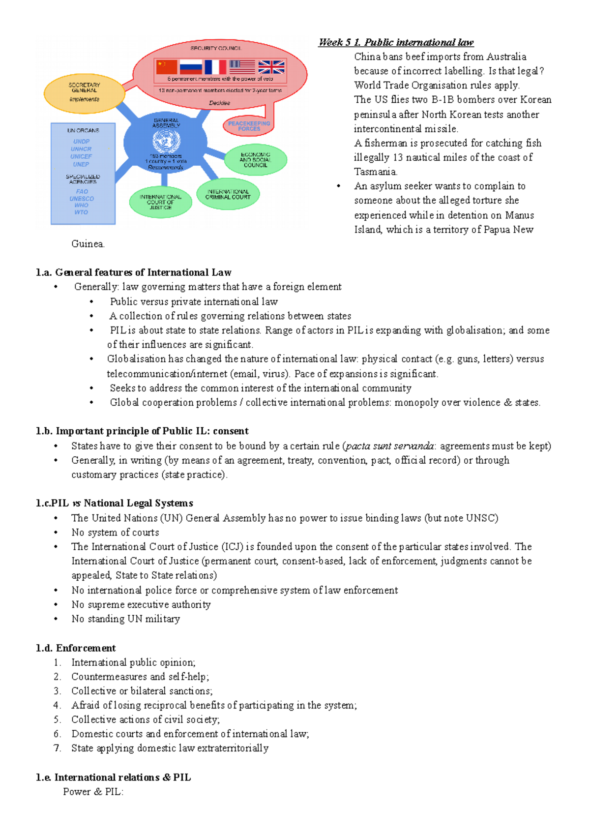 Global Law Notes - Just something that helped me during exam - Week 5 1 ...