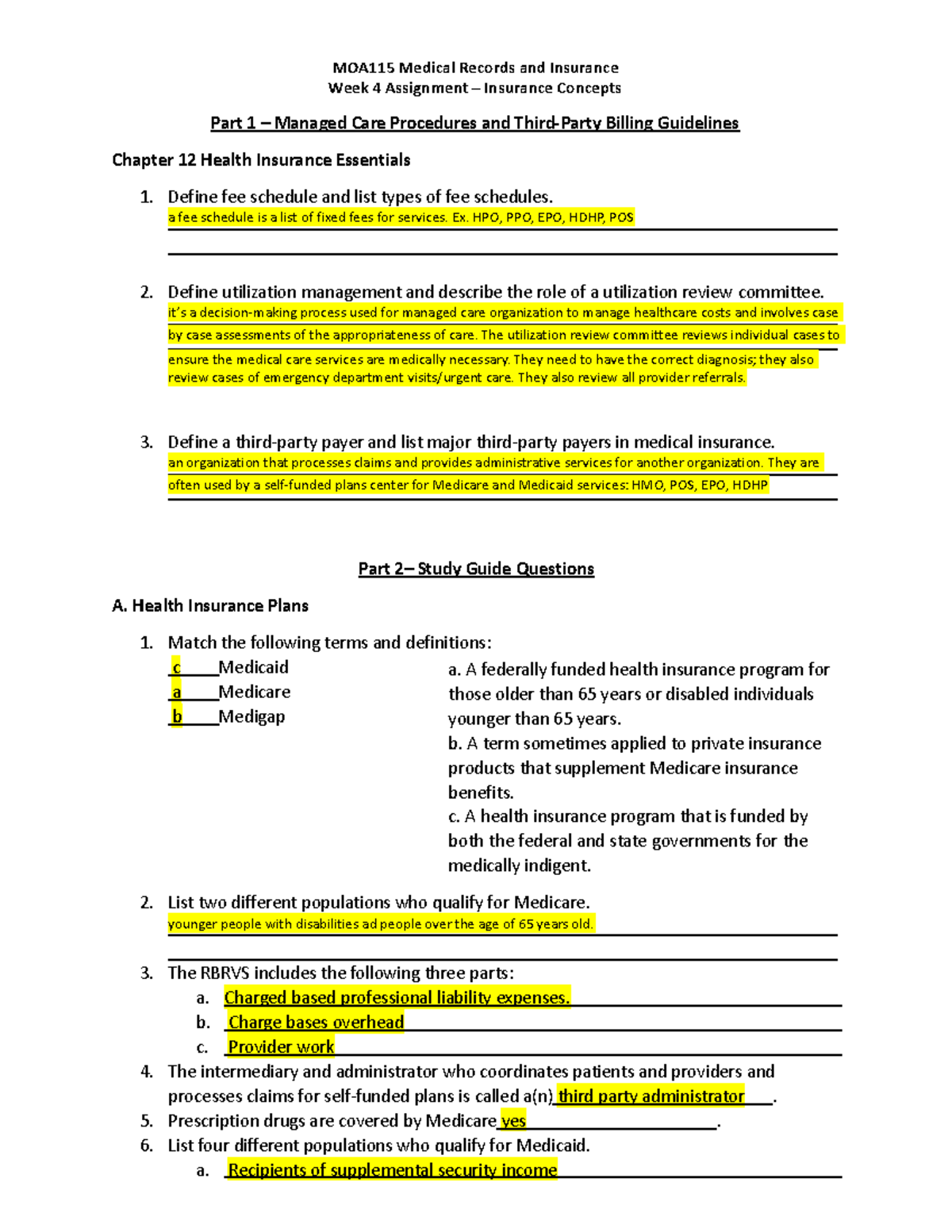 assignment of subject matter of insurance