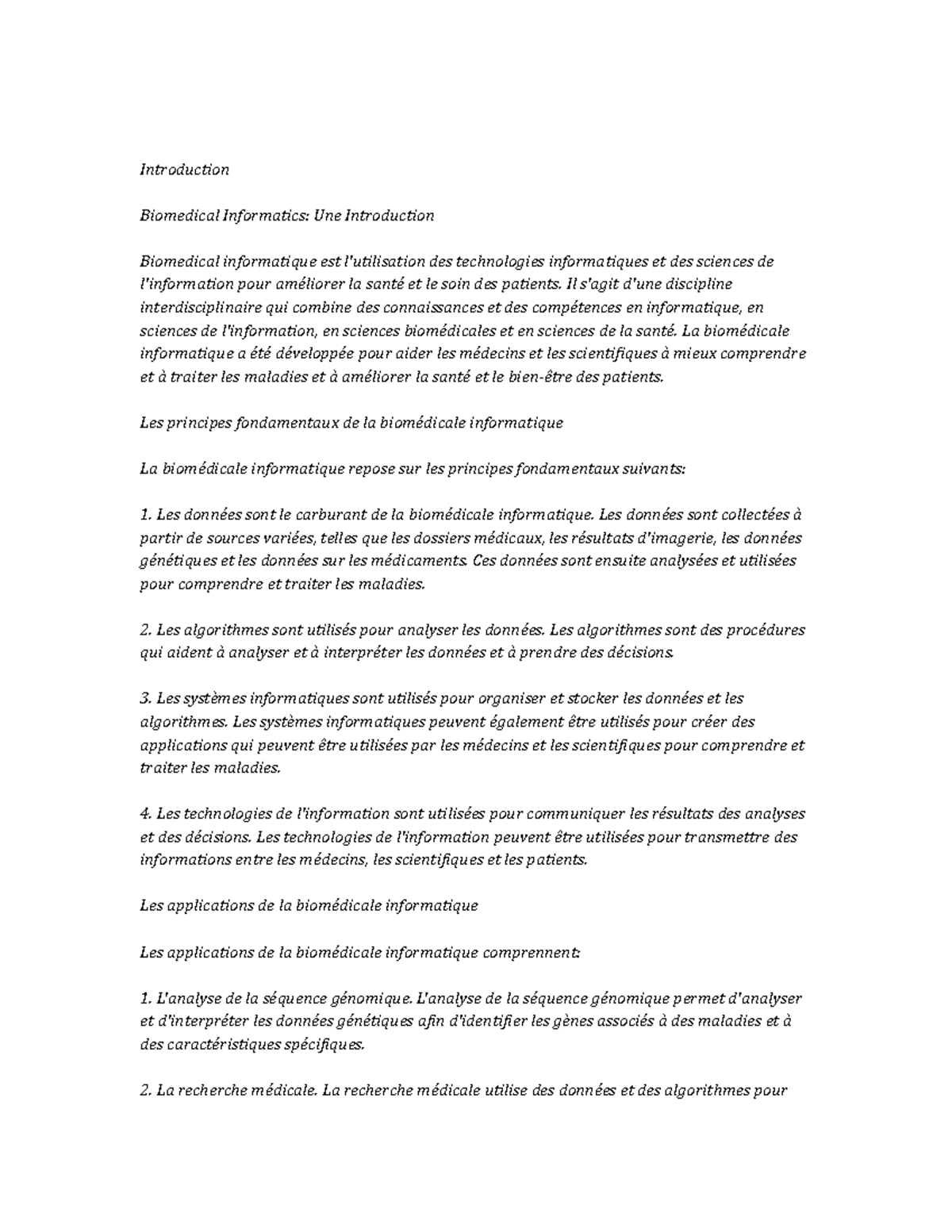 Biomedical Informatics Study Notes - Introduction Biomedical ...