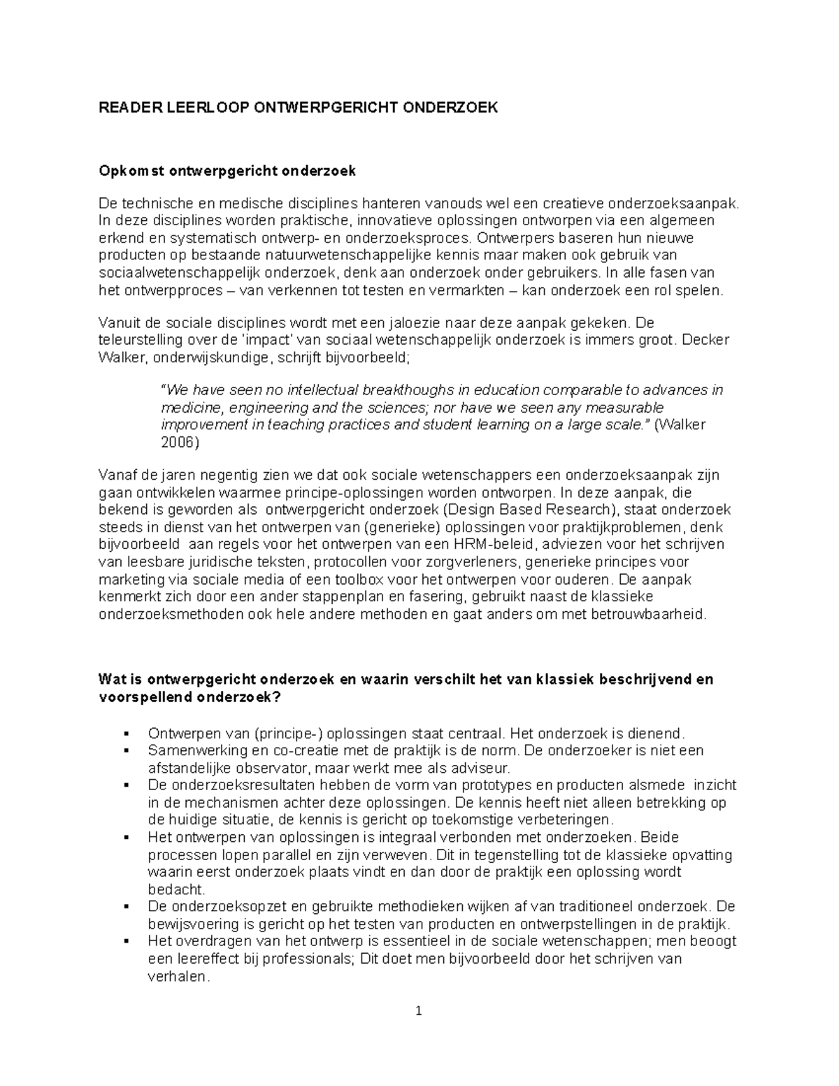 Reader design thinking - READER LEERLOOP ONTWERPGERICHT ONDERZOEK ...