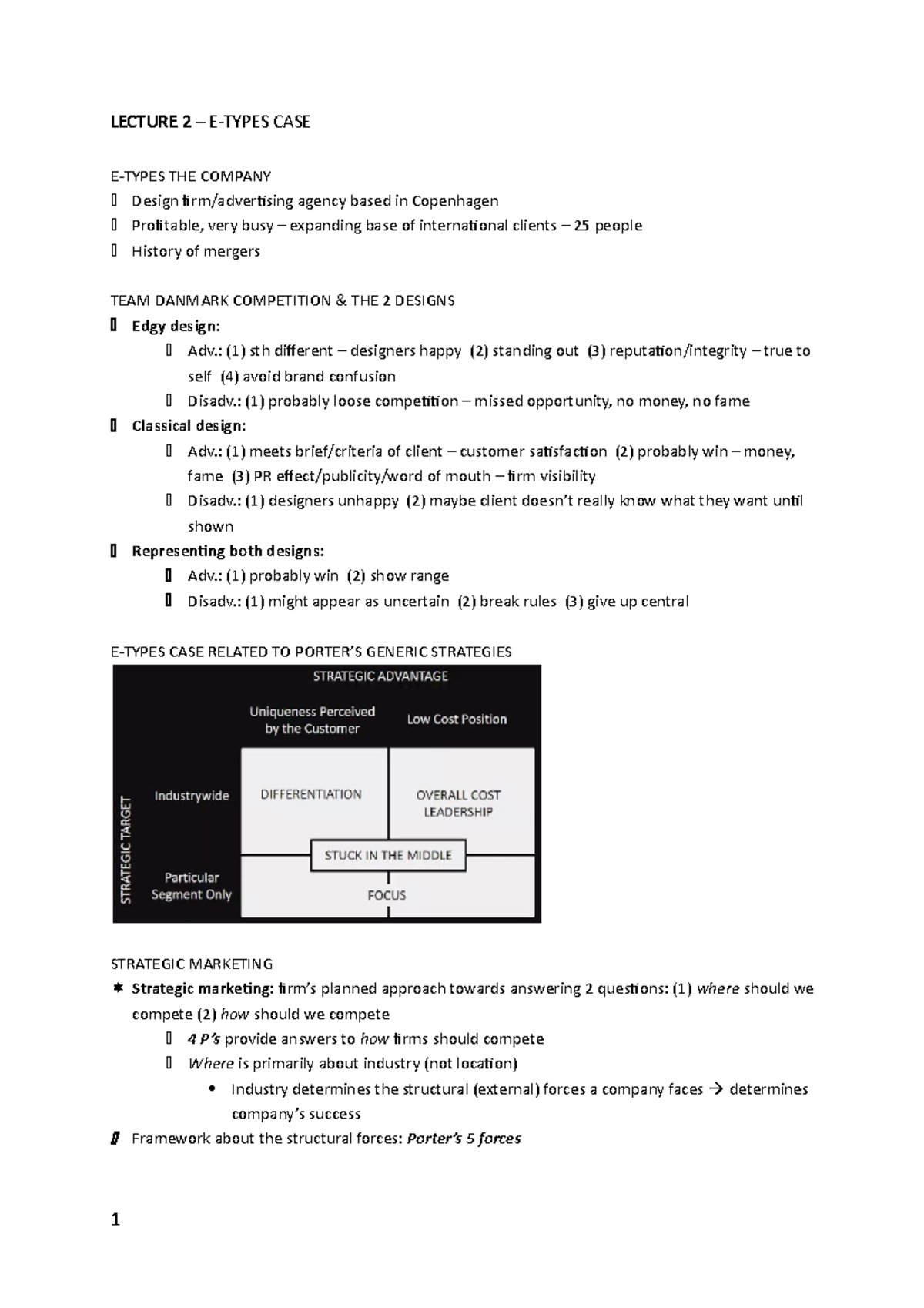 e types case study solution