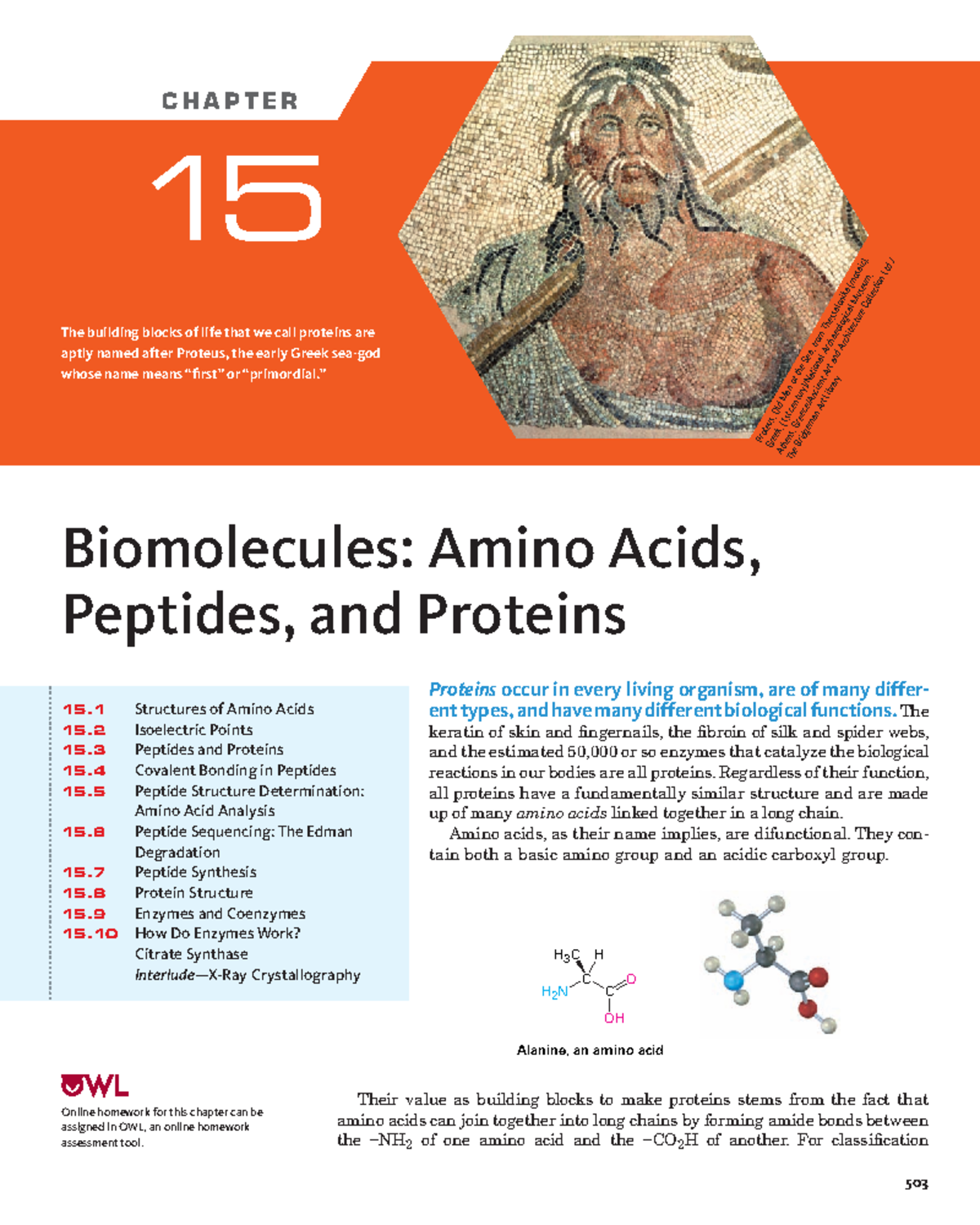 Amino acid 503 Online homework for this chapter can be assigned in