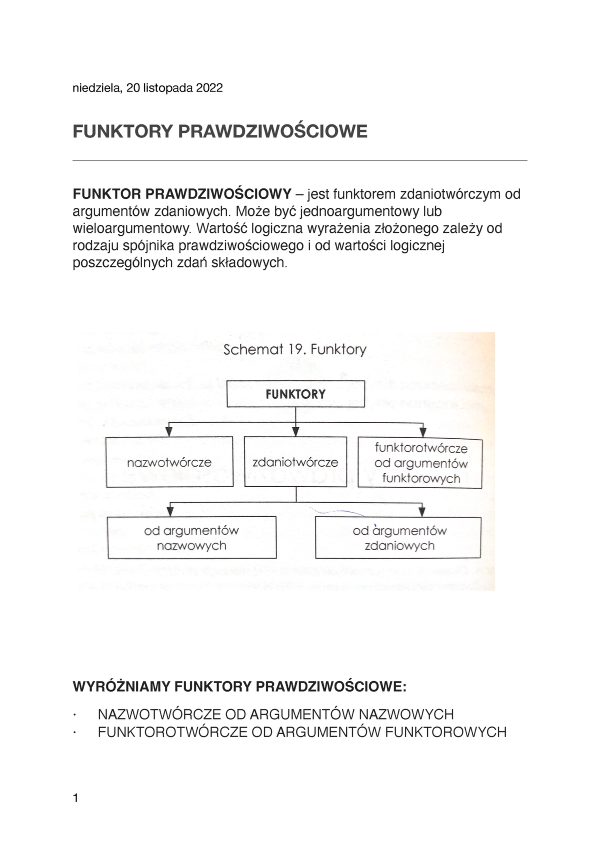 Funktory Prawdziwościowe - Niedziela, 20 Listopada 2022 FUNKTORY ...