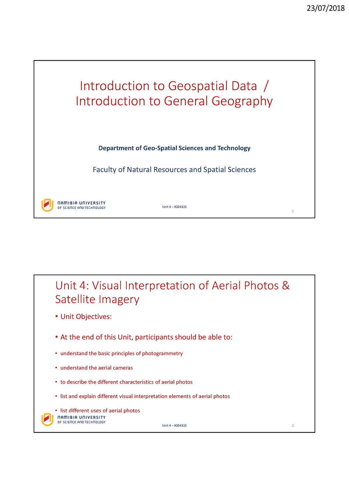 Unit 4 - Study Hard - Introduction To Geospatial Data / Introduction To ...