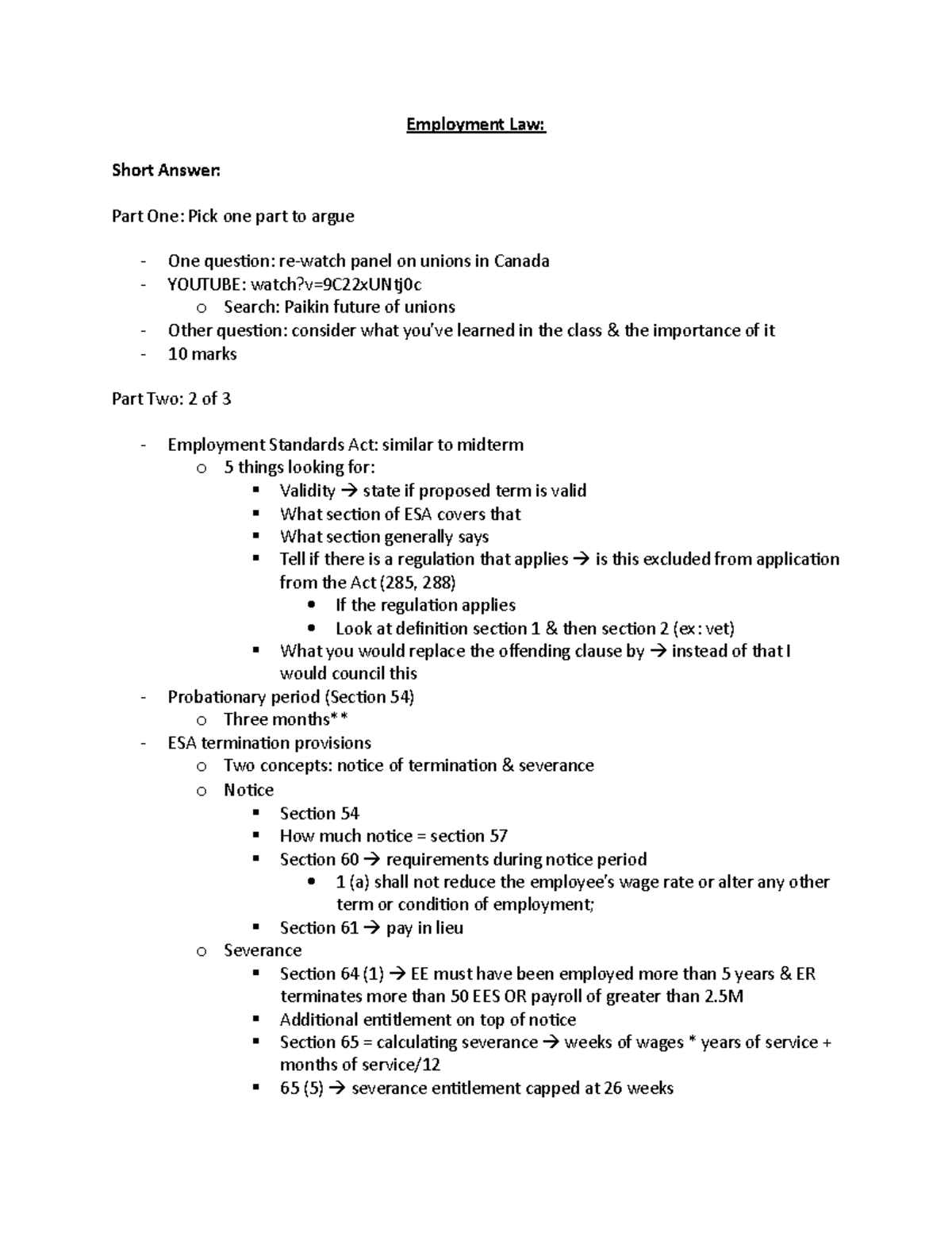 employment-law-final-employment-law-short-answer-part-one-pick-one