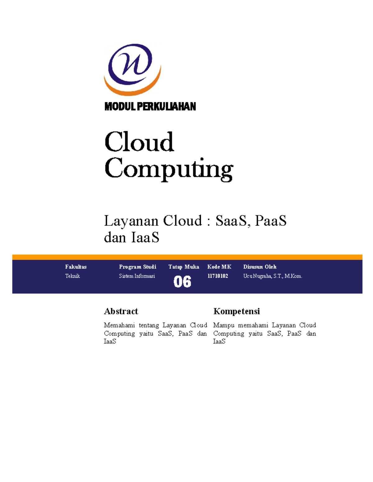 6. Modul Cloud Computing - Layanan Cloud - MODUL PERKULIAHAN Cloud ...