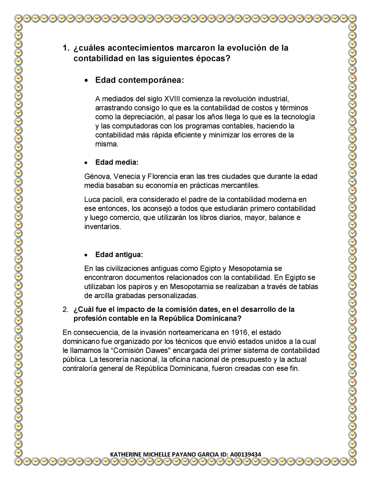 Unidad 1 Actividad 2 INTERPRETACION DE TEXTO (LAS EPOCAS) COMISION DAWES -  KATHERINE MICHELLE PAYANO - Studocu